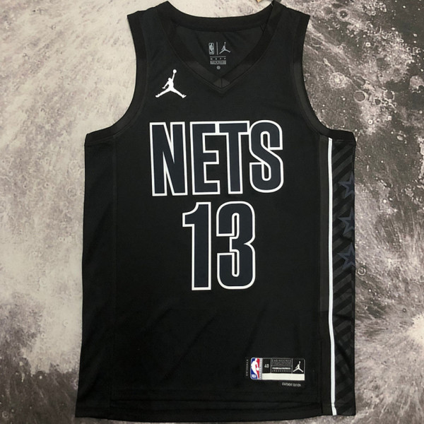 2023 Nets HARDEN #13 Black NBA Jerseys