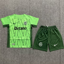 2024/25 Sporting CP Lisbon Away Green Kids Jersey 里斯本