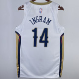 2023/24 Pelicans INGRAM #14 White NBA Jerseys