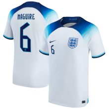 MAGUiRE #6 England Home 1:1 White Fans Jersey 2022/23