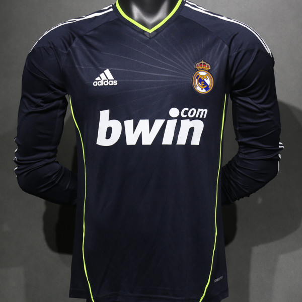 2010/11 RM Away Black Retro Long Sleeve Player Version Jersey 球员版