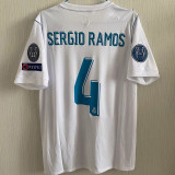 2017/18 RM Home UCL FINAL KYIV 2018 Retro Jersey (Have All Patch 全臂章有胸前字)