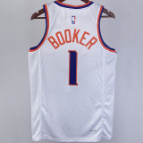 2023/24 Suns BOOKER #1 White NBA Jerseys