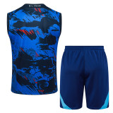 2024 England Blue Inkjet Vest Training Jersey(A Set)喷墨