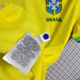 2022/23 Brazil Home 1:1 Quality Yellow Fans Soccer Jersey