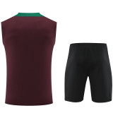 2024/25 PSG Wine Red Vest Training Jersey(A Set)