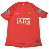 RONALDO #7 2007-08 M Utd Home Red Retro Jersey League Version 联赛版带06/07英超双金章 ★★