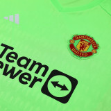 2023/24 M Goalkeeper Green Long Sleeve Soccer Jersey(A Set)