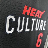 2023/24 Miami Heat JAMES #6 Black City Edition NBA Jerseys