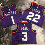 Suns BOOKER #1 Purple Retro NBA Jerseys