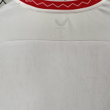 2024/25 Sevilla FC Home White Fans Soccer Jersey 胸前带美的广告