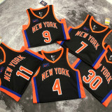 2023 NY Knicks BARRETT #9 Black City Edition NBA Jerseys