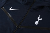 2024 TH FC Sapphire Blue Hoody Zipper Jacket Tracksuit
