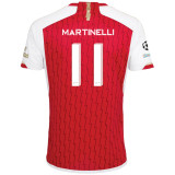 MARTINELLI #11 ARS 1:1 Quality Home Fans Jersey 2023/24 (UCL Font)