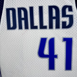 2010/11 Mavericks NOWITZKI #41 White Retro NBA Jersey