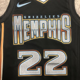 2023 Grizzlies BANE #22 Black City Edition NBA Jerseys