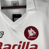 1990/91 Roma Away White Retro Soccer Jersey