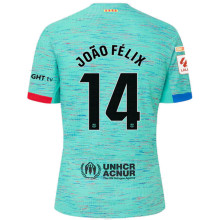 João Félix #14 BA 1:1 Third Blue Fans Soccer Jersey 2023/24 (LaLiga Font 西甲字体)
