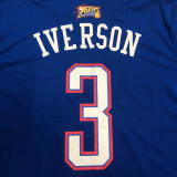 IVERSON # 3 ALL STAT 2009 Blue Mitchell Ness Retro Jerseys