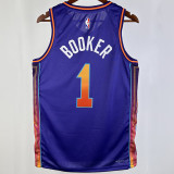 2023/24 Suns BOOKER #1 Purple City Edition NBA Jerseys