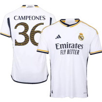 CAMPEONES #36 RM 1:1 Quality Home White Fans Jersey 2023/24