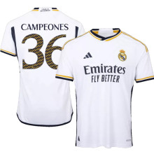 CAMPEONES #36 RM 1:1 Quality Home White Fans Jersey 2023/24