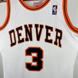 2006/07 Nuggets IVERSON #3 White Retro NBA Jerseys 热压