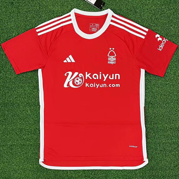 2023/24 Nottingham Forest Home Red Fans Jersey 有胸前广告