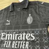 THEO #19 AC Milan x PUMA x Pleasures 4Th Black Fans Jersey 2023/24