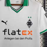2023/24 Monchengladbach Home White Fans Soccer Jersey