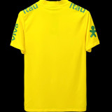 2022 Brazil Yellow POLO Soccer Jersey有钮