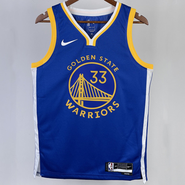 2023/24 Warriors WISEMAN #33 Blue NBA Jerseys