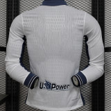 2024/25 In Milan Away White Player Version Long Sleeve Soccer Jersey