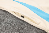 2025 Argentina Rice White Hoody Zipper Jacket Windbreaker