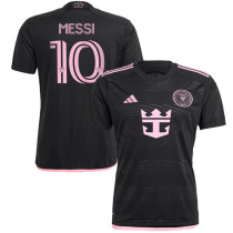 MESSI #10 Inter Miami 1:1 Quality Away Black Fans Jersey 2023/24 胸前新广告