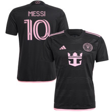 MESSI #10 Inter Miami 1:1 Quality Away Black Fans Jersey 2023/24 胸前新广告