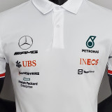 2022 Mercedes AMG Petronas F1 White Team POLO T-Shirt