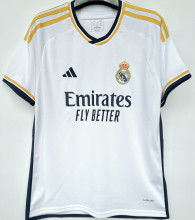 2023/24 RM Home 1:1 Quality Home White Fans Soccer Jersey