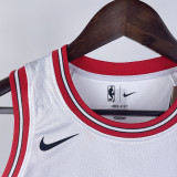 Bulls JORDAN #23 White Kids NBA Jersey 热压