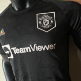 2023 M Utd Special Edition Black Player Version Soccer Jersey