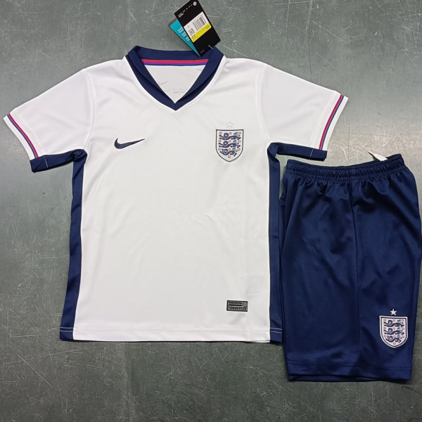 2024/25 England Home White Kids Soccer Jersey