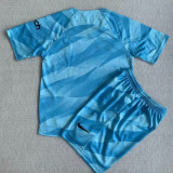 2023/24 TH FC Blue Goalkeeper Kids Soccer Jersey