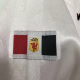 1998/99 M Utd Away White Retro Soccer Jersey