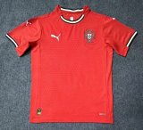 2025 Portugal Home Red Fans Soccer Jersey