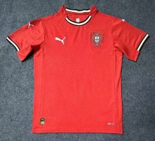 2025 Portugal Home Red Fans Soccer Jersey