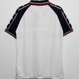1997/98 Man City Away White Retro Soccer Jersey
