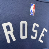2023/24 Timberwolves ROSE # 25 Sapphire Blue NBA Jerseys