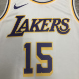 2023/24 Lakers REAVES #15 White NBA Jerseys 热压