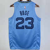 Grizzlies ROSE #23 Blue NBA Jerseys