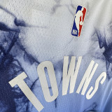 2023/24 Timberwolves TOWNS #32 Blue City Edition NBA Jerseys 热压